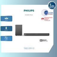 Philips Soundbar 2.1 with wireless subwoofer | 240W Max | DTS Virtual:X | Dolby Digital Plus | TAB5309/10 | 1 Year Warranty