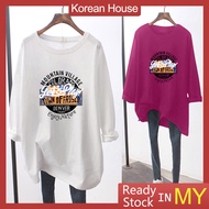 🌈 Korean House Local shop🌸 Ready Stock PLUS SIZE 5XL Oversized T Shirt lelaki and perempuan Loose Cartoon Printed Blouse Top Tide Long Sleeve Shirt Women /Men 2022 Oversized Lengan panjang Baju Murah 衣服长袖男女上衣秋 宽松