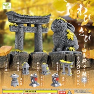 現貨日本正版yell轉蛋四季石像秋冬篇鳥居雪狐微景觀魚缸擺件玩具 k2560