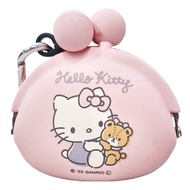 Hello Kitty 凱蒂貓 矽膠零錢包吊飾 K/T 粉色