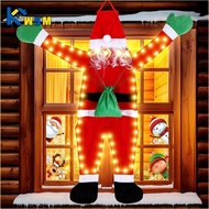 Santa Claus Decoration Light Up Santa Claus Outdoor Indoor Hanging Climbing Santa Claus Bookshelf Ma