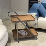 Light Sofa Mobile Trolley Antique Leather Simple Simple Saddle Extreme Table Luxury Coffee Table Sid