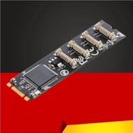 M.2 B+M Key to 4 Port RS232 Serial Card DB 9Pin 4 Com Ports Controller RS-232 Industrial Serial Expa