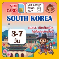[SIM] South Korea 4G/5G 3-7 Days Travel SIM Network SK Telecom LGU+ By RoamingMonkey
