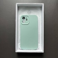 [全新無用過] iphone 12 電話殼 青綠色硅膠殼 magsafe