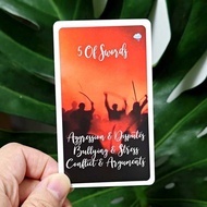 78 Pcs Twin Flame Awakened Path Keyword with Meaning Oracle Card Deck Picture Tarot Reading Cards 10