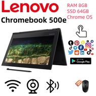 Lenovo-500E Chromebook 8GB RAM,64GB SSD up tp(256GB TF 320GB HDD),TouchScreen refurbished laptop