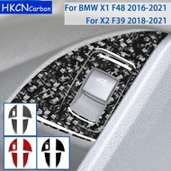 For BMW X1 F48 2016-2022 X2 F39 2018-2022 Accessories Carbon Fiber Car Interior Door Storage Box Pan
