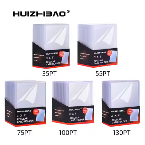 35pt 55pt 75pt 100pt 130pt 180pt 260pt 360pt for top loader protector holder trading storage card Fo