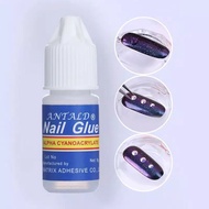 Nail glue Bottle blue 3g/fake nail glue Bottle blue 3g