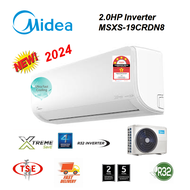 Midea (MSXS-19CRDN8) 2.0HP wall type air cond R32 Gas Inverter (New 2020)