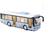 Sky Eagle Alloy Universal Travel Bus Model With Sound And Light With Openable Door Children's Toys 6