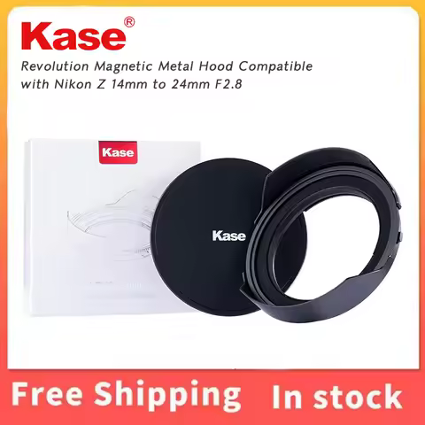 Kase Revolution Magnetic Metal Lens Hood With Back Cap For Nikon Z 14‑24mm F2.8 S Lens 112mm Filter 