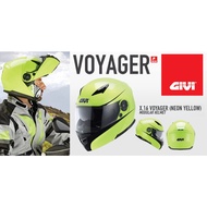 CLEAR STOCK- GIVI X.16 X16 VOYAGER MODULAR FLIP UP HELMET NEON YELLOW
