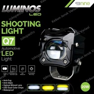LAMPU TEMBAK Q7 9NINE LUMINOS 2 WARNA PUTIH KUNING SHOOTING LIGHT Q7