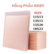 [COMBO 20] Shockproof Packaging Bag | Pink Pink Shockproof Packing Bag Size 11x13, 13x15, 15x20, 18x