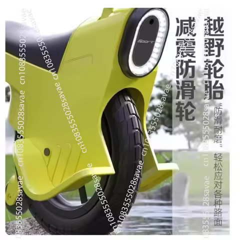 Unicycle with Auxiliary Wheel Walker - Outdoor Play Trolley Light Travel Rolling Cart
