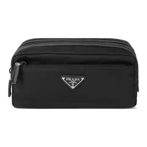 PRADA Recycled Nylon Toiletry Bag Men's Black 2NA060_2DMH_F0002