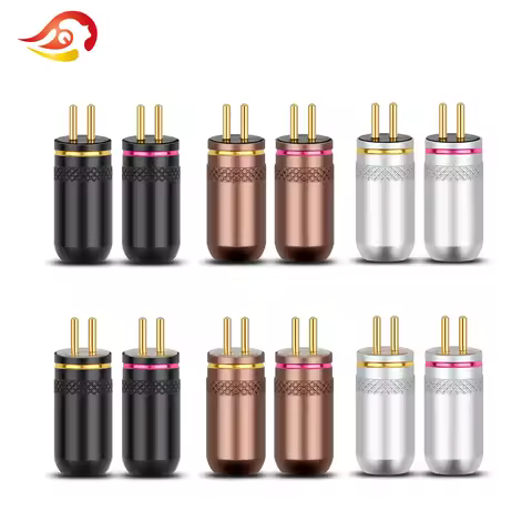 QYFANG 0.78mm Earphone Pin Gold Plated Copper Audio Plug Wire Connector Metal Adapter For JH16PRO JH