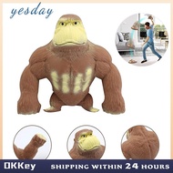 Stretchy Squishy Monkey Toy - Cute Rubber Gorilla for Stress Relief