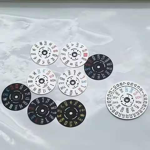 NH35 NH36 Movement Kanji Dial SKX007 Tuna Watch Movement Date Week Wheel Crown at 3.0 3.8 4.1 Watch 