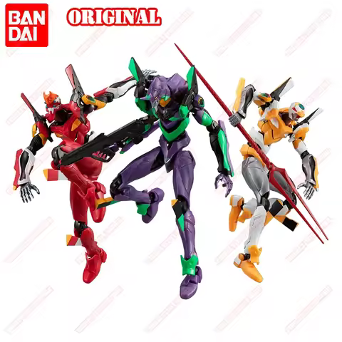 BANDAI Original EVA NEON GENESIS EVANGELION Animation Peripheral Toys FRAME EVA-01 Anime Action Mova