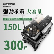 Areffa Outdoor Camp Trolley Foldable Trolley Camp Trolley Camping Trolley Trailer Trolley Small Trol