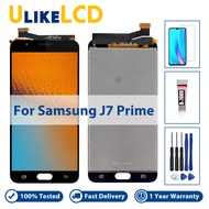 LCD สำหรับ SAMSUNG Galaxy J7 Prime 2016 LCD G610 G610F G610M สำหรับ SAMSUNG J7 Prime หน้าจอเครื่องมือซ่อมฟรี + กระจกนิรภัย