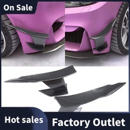 Universal Carbon Fiber Look Car Front Bumper Lip Splitter Fins Body Canards Diffuser Spoiler for