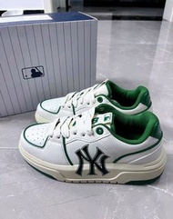 🎉全新有盒MLB Chunky Liner 厚底增高 低幫板鞋 男女同款 白綠