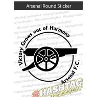 Arsenal Sticker, Arsenal sticker, Car Sticker, Arsenal supporters, Arsenal car sticker, Arsenal Die 