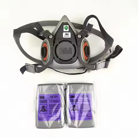 3M 6200 Mask+ 7093 Suit P100 Filter Cotton Particulate Filter Safety Mask