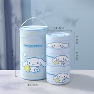 กล่องอาหารอุ่นอเนกประสงค์แบบหลายชั้น 304 สแตนเลส กล่องอาหารสำหรับเดินทางพร้อมเตาอบไมโครเวฟ กล่องอาหา