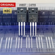 [1 SET] TRANSISTOR KEC a1837 c4793 ORIGINAL / TR mosfet 1837 4793 ASLI KEC