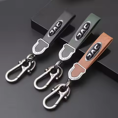 Fashion Luxury Genuine Leather Keychain Car Key Ring For JAC J7 J3 S2 J2 JS2 T8 JS4 J5 Refine S3 S7 