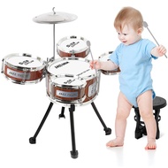 M SANMERSEN Kids Drum Set Jazz Drum Kit 8 Piece for Toddler Educational Percussion Musical Instrumen