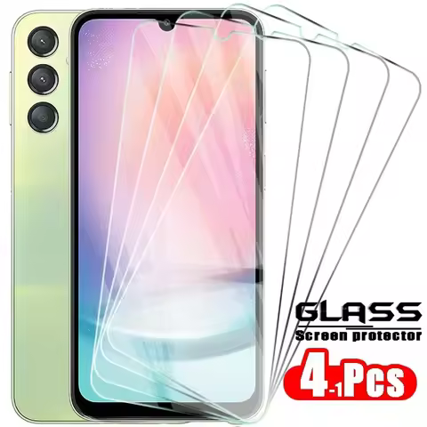 4Pcs Protective Glass for Samsung Galaxy A24 4G Screen Protector Film A54 A34 A14 A04 M54 M34 M14 M0