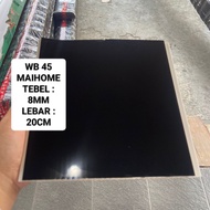 plafon pvc hitam polos glossy WB45