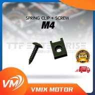 M4 SPRING CLIP + SCREW SKRU COVER SET SKRU CLIP COVERSET BODY M 4