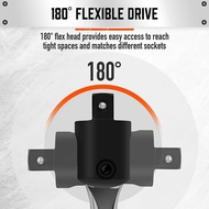 1/2 Breaker Bar 18-Inch Length Rotating Flex -V Steel Breaker Bar 1/2 Inch Drive