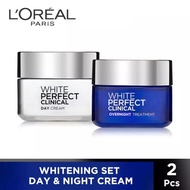 TWIN PACK Loreal Paris White Perfect Clinical Day Cream Night Cream