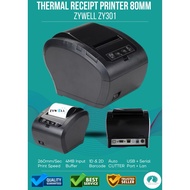 Zywell ZY-301 80MM Thermal Receipt Printer (Usb+Lan+Serial) /Pos Receipt Printer