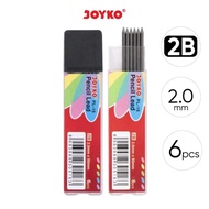 Joyko Pencil Lead 2.0mm 2B THICK Joyko 2B Mechanical Pencil Lead 2.0/ PL-16