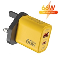 66W Charger Quick Charge 3.0 Type C PD 20W Charger USB Power Adapter for Samsung Xiaomi Fast Charger