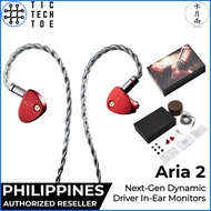 Moondrop Aria 2 II Full-Field Ceramic Coated Dome Dynamic Driver Alloy HiFi IEM In-Ear Earphones
