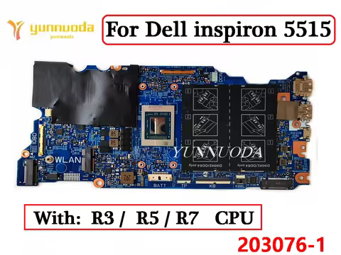 203076-1 For Dell inspiron 5515 Laptop Motherboard With R3-5300U R5-5500U R7-5700U CPU DDR4 100% Tes