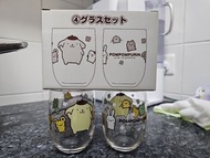 Sanrio 布丁狗 Pompompurin 玻璃杯套裝