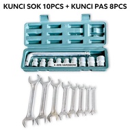 K-WIN Diamond Wrench Package 8pcs 6mm-22mm Diamond 6-22mm Wrench Set UK 6 Mm - 22 Mm + Shock Socket 