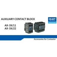 CHINT Accessories for Contactor AX-3X/11 AX-3X/22 aux contact block 1no1nc 2no2nc