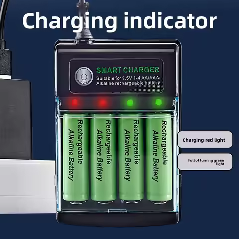 Original AA /AAA Battery 1.5 Rechargeable Battery +Charger for Clock Radio Video Game Digital Camera